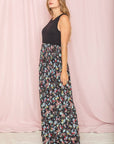 Sleeveless Floral Maxi Dress