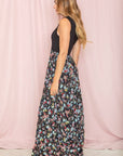 Sleeveless Floral Maxi Dress