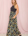 Sleeveless Floral Maxi Dress