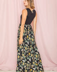 Sleeveless Floral Maxi Dress