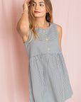 Plus Chambray Baby Doll Tunic