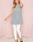 Chambray Baby Doll Tunic