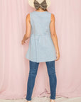 Chambray Baby Doll Tunic