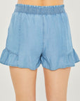 Love Tree Woven Solid Shorts