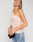 Gilli One Shoulder Side Ruching Top