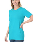 Zenana Short Sleeve Round Neck Tee