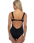 Textured Solid One Piece Swimsuit