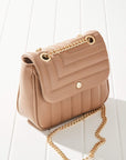 Vegan Leather Quilted Flap Bag - Online Only
