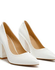 Kamira Block Heeled Formal Pumps