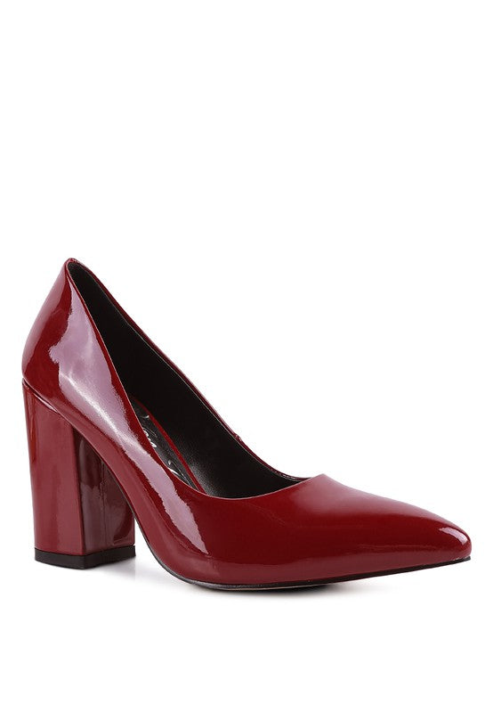 Kamira Block Heeled Formal Pumps