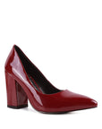 Kamira Block Heeled Formal Pumps