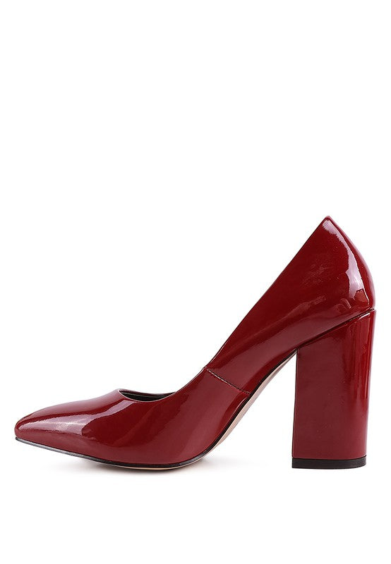 Kamira Block Heeled Formal Pumps