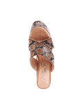 Sinful High Platform Patterned Diamante Slides