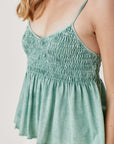 Mustard Seed Smocked Flare Bottom Cami - Online Only