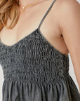 Mustard Seed Smocked Flare Bottom Cami - Online Only