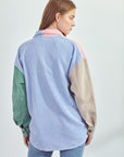 Jade By Jane Color Block Shacket