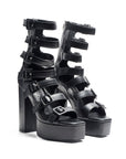 London Rag Sarouchi Caged High Hell Buckle Sandal