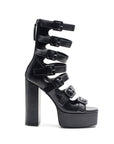 London Rag Sarouchi Caged High Hell Buckle Sandal