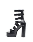 London Rag Sarouchi Caged High Hell Buckle Sandal