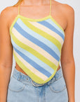 LE LIS Sleeveless Knit Cropped Top