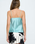 Renee C Made in USA Silky Satin Tank Top