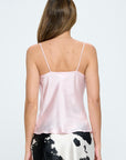 Renee C Made in USA Silky Satin Tank Top