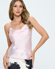 Renee C Made in USA Silky Satin Tank Top