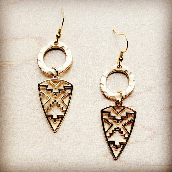 Gold-tone Arrow Earrings