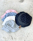 CC Checkered Terry Cloth Bucket