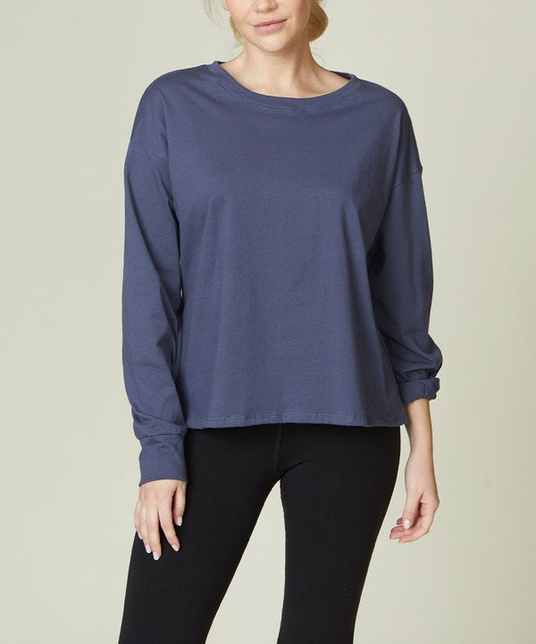 Fabina Cotton Oversized Long Sleeve Tee