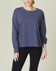 Fabina Cotton Oversized Long Sleeve Tee