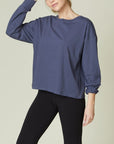 Fabina Cotton Oversized Long Sleeve Tee