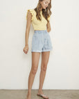 Insane Gene High Rise Pleated Mom Shorts