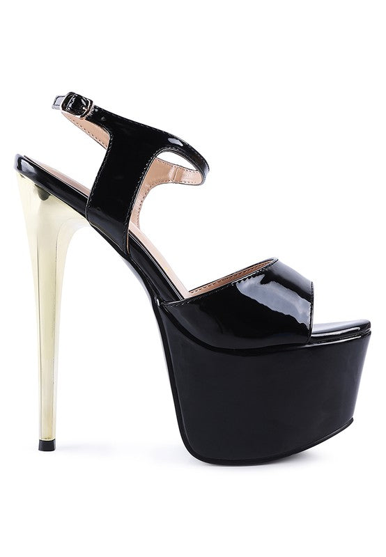 Bewitch Ultra High Heeled Ankle Strap Sandals