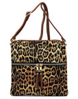 Leopard Zip Crossbody Bag