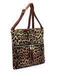 Leopard Zip Crossbody Bag