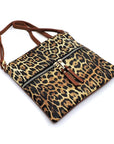 Leopard Zip Crossbody Bag