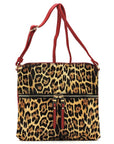 Leopard Zip Crossbody Bag