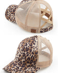 CC Faux Suede Leopard Hat Criss Cross