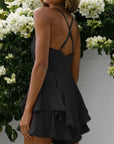 Sleeveless Surplice Romper - Online Only