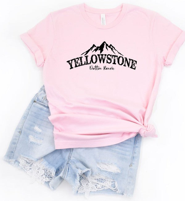 PLUS Mountains Yellowstone Dutton Ranch Boutique Tee