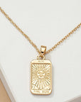 The Sun Tarot Card Pendant Necklace