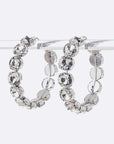 Oversize Crystal Iconic Hoop Earrings