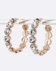 Oversize Crystal Iconic Hoop Earrings