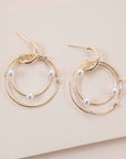 Fawn Pearl Hoop Earrings