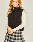 Love Tree Woven Solid Reversible Vest