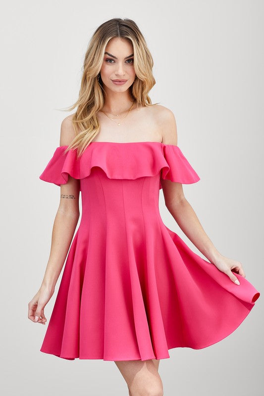 Do + Be Collection A-Line Ruffle Dress