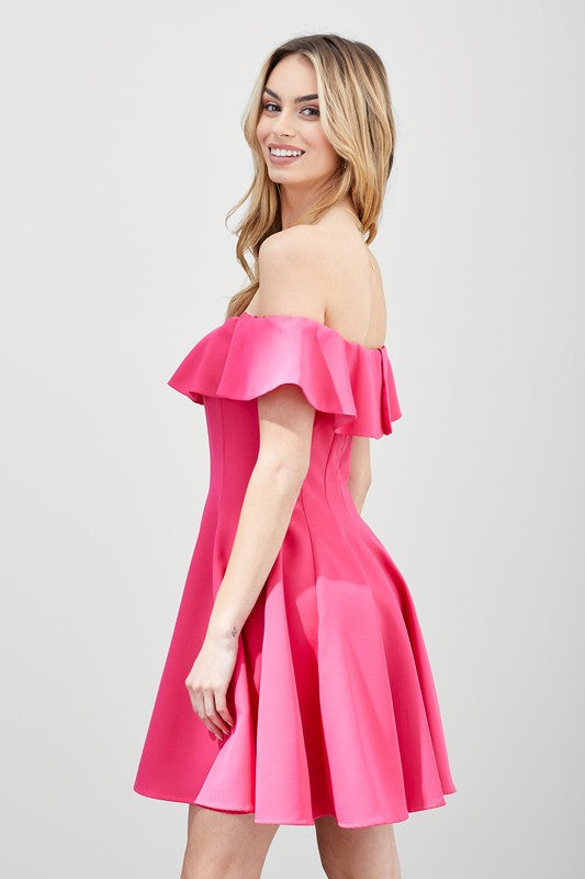 Do + Be Collection A-Line Ruffle Dress
