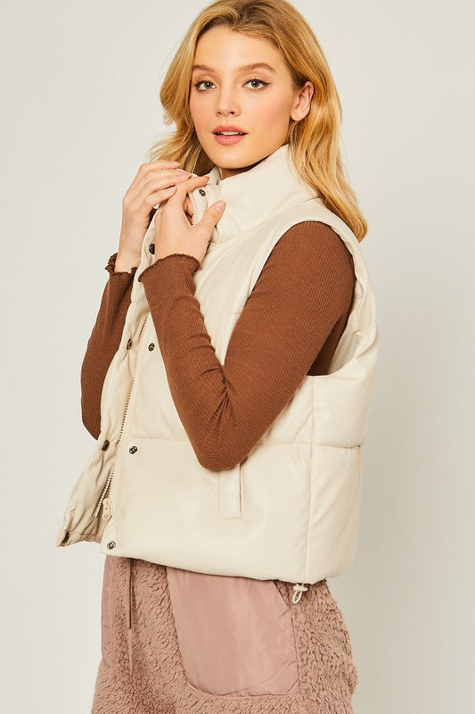 PU Padded Vest - Online Only