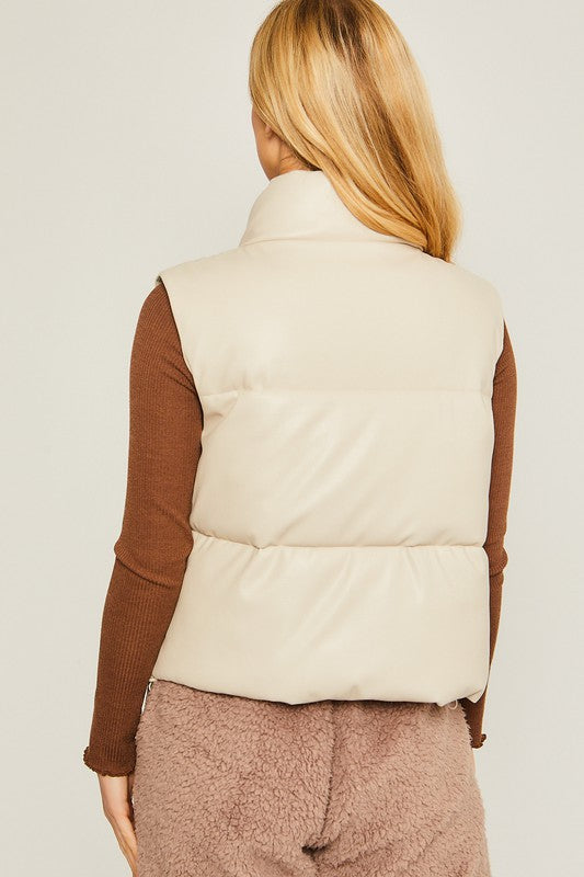 PU Padded Vest - Online Only